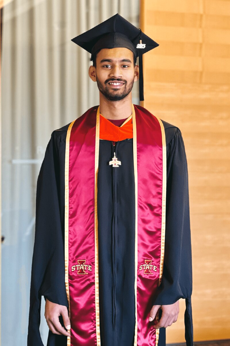 Cardinal & Gold I-State Graduation Stole